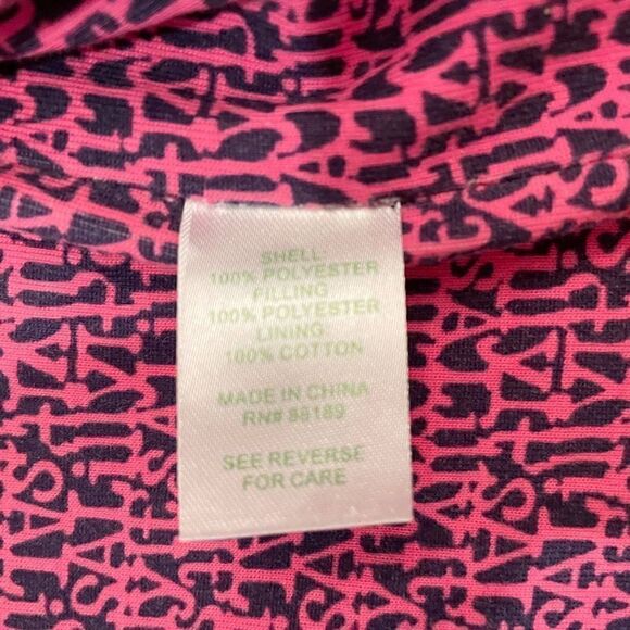 Lilly Pulitzer Quilted Puffer Vest Pink Size L - Picture 8 of 8